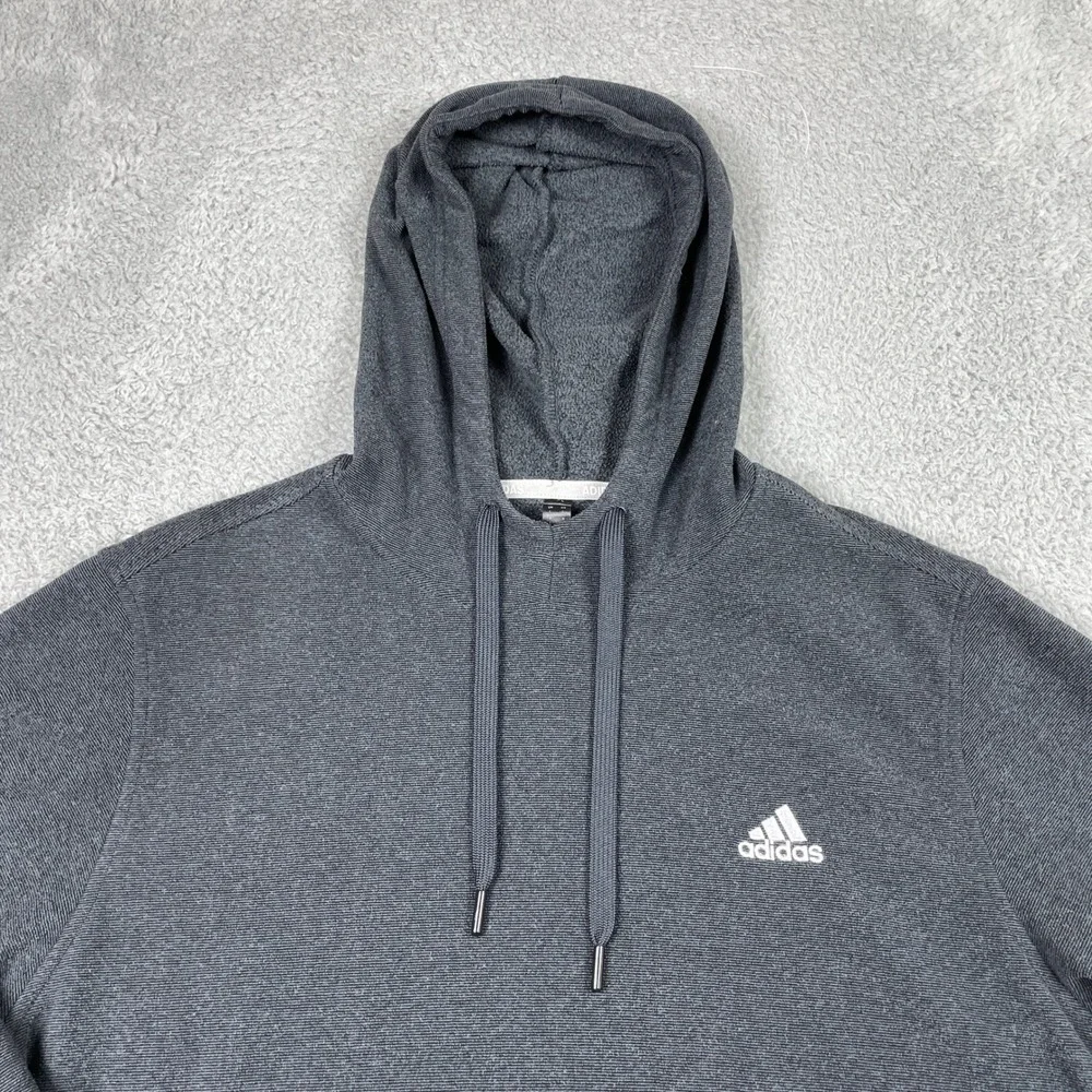Adidas Golf Hoodie Mens Large Gray Performance Fleece Pullover ADVR0895‎